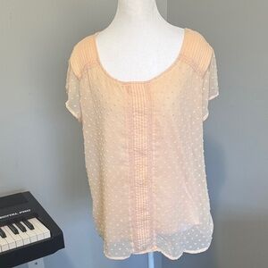 LC Lauren Conrad Light Peach Blouse